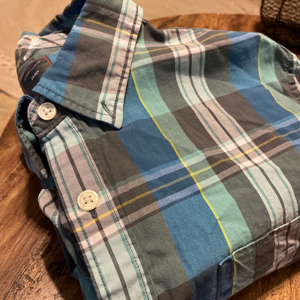 Gap Ls Button Down Plaid Shirt